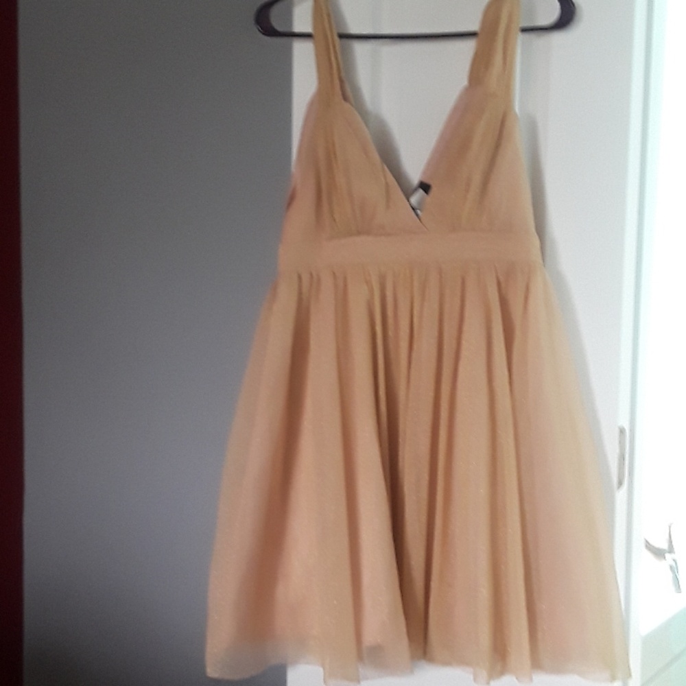 Sparkling babydoll cocktail dress